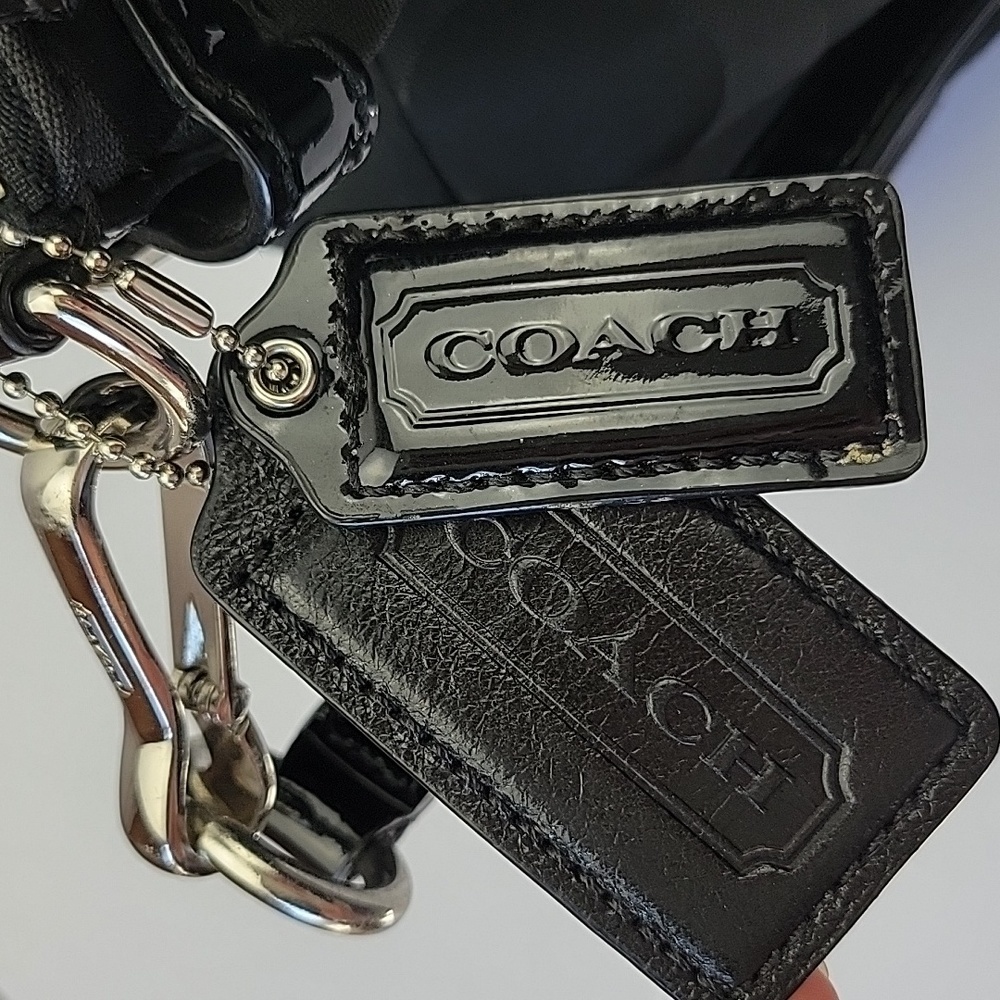 Coach Madison Op Art Lindsay Satchel Black F1173-18649 - Picture 7 of 16